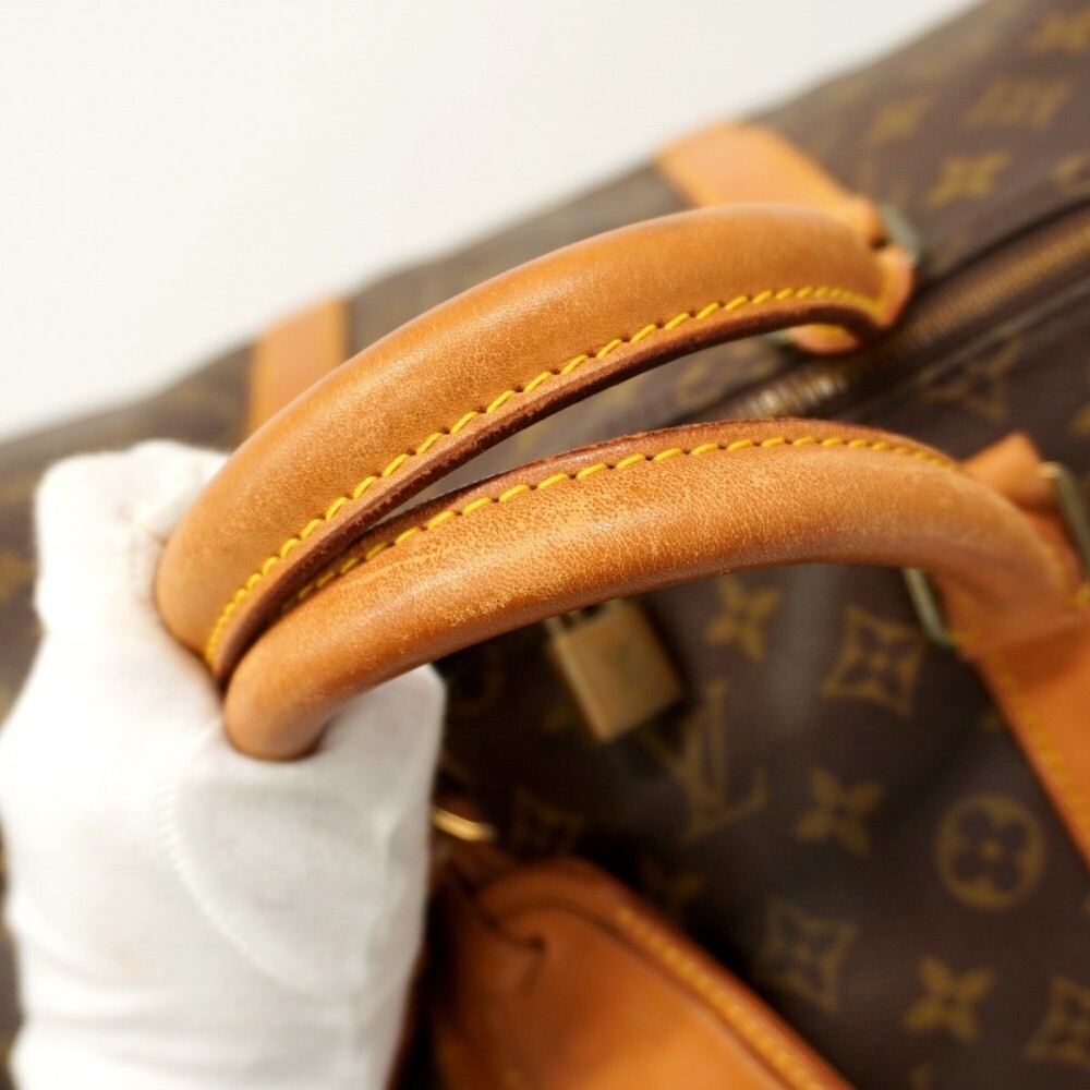Louis Vuitton Monogram Keepall Bandouliere 55 Boston Bag M41414 Brown Men's a... - Picture 10 of 13
